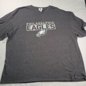 NFL Philadelphia Eagles Charcoal Gray NFL Team Apparel TShirt Adult 3XL